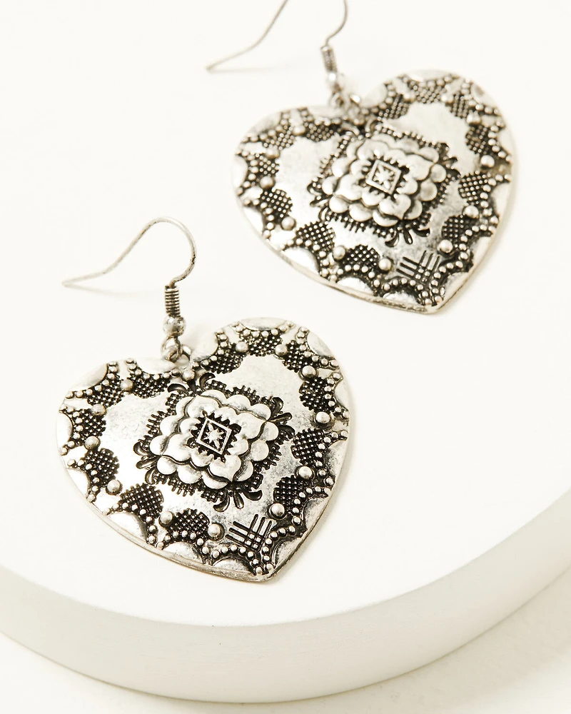 Shyanne Women's Wildheart Concho Statement Earrings