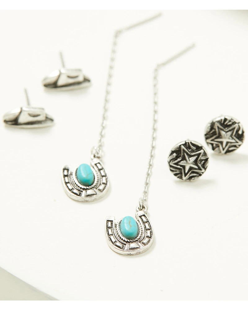 Idyllwind Women's Keller Threader Charms Earring Set - 5 Piece