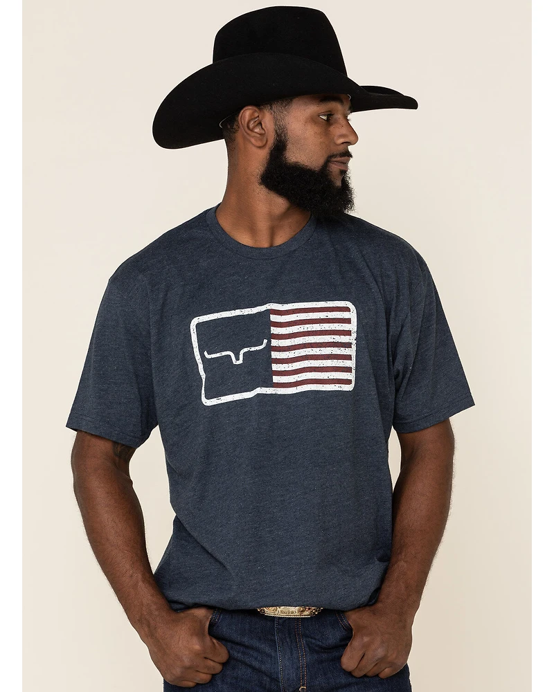 Kimes Ranch Men's Navy American Trucker Graphic T-Shirt