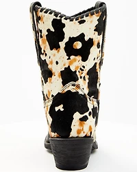 Laredo Women's Carleigh Hair On Hide Western Fashion Booties - Snip Toe