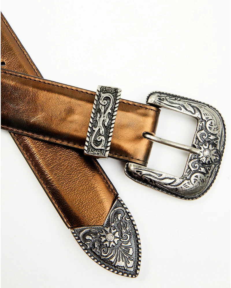Idyllwind Women's Metallic Etched Western Belt
