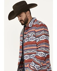 Rock & Roll Denim Men's Southwestern Striped Shirt Jacket