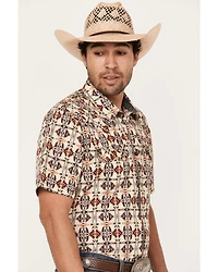 Moonshine Spirit Men's Thunder Cloud Short Sleeve Snap Western Shirt