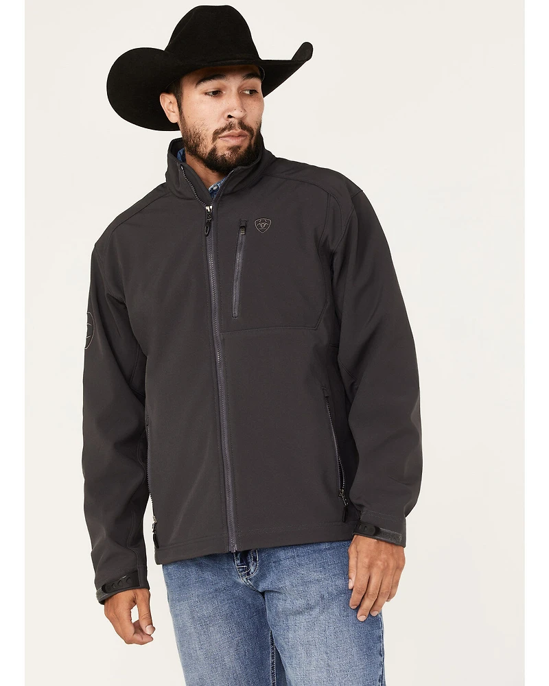 Ariat Men's Logo 2.0 Embroidered Zip Softshell Jacket - Tall