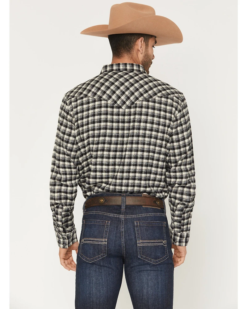 Cody James Men's Ozark Highlands Plaid Print Long Sleeve Snap Flannel Shirt