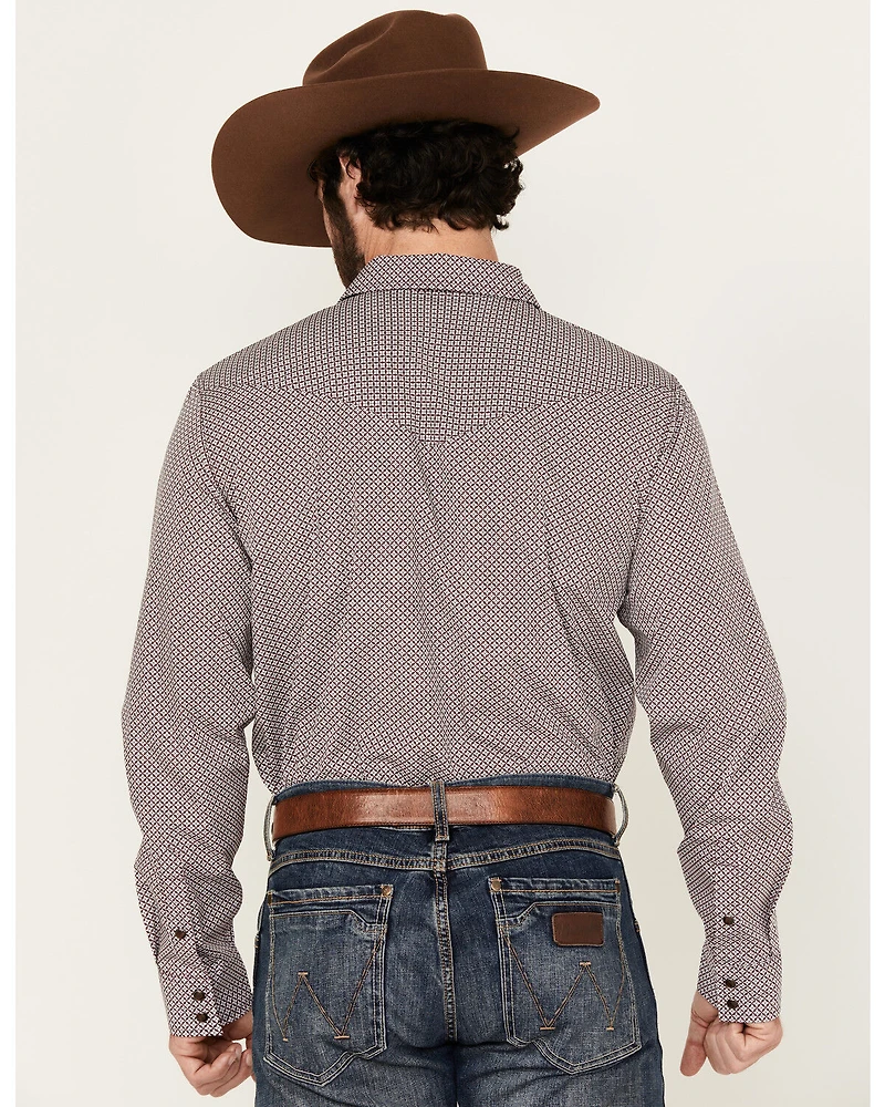 Gibson Trading Co Men's Star Struck Geo Print Long Sleeve Snap Western Shirt