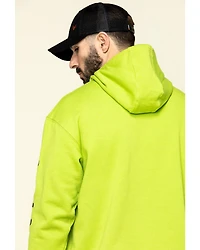 Ariat Men's Lime Heather Rebar Graphic Hooded Work Sweatshirt