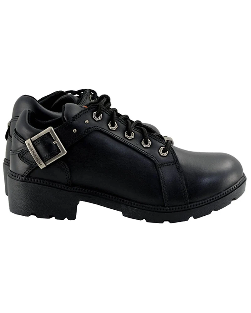 Milwaukee Leather Women's Lace-Up Motorcycle Shoes - Round Toe