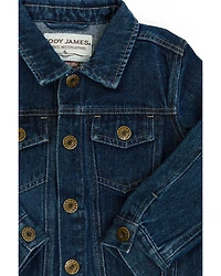 Cody James Toddler Boys' Dark Wash Signature Denim Jacket