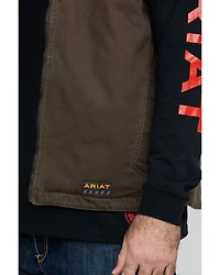 Ariat Men's Loden Rebar Washed Dura Canvas Insulated Work Vest - Big & Tall