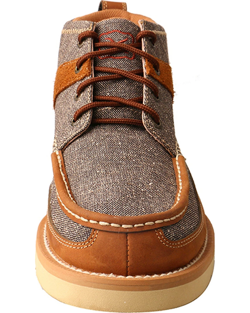 Twisted X Men's 4" Wedge Sole Boots - Moc Toe
