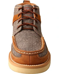 Twisted X Men's 4" Wedge Sole Boots - Moc Toe
