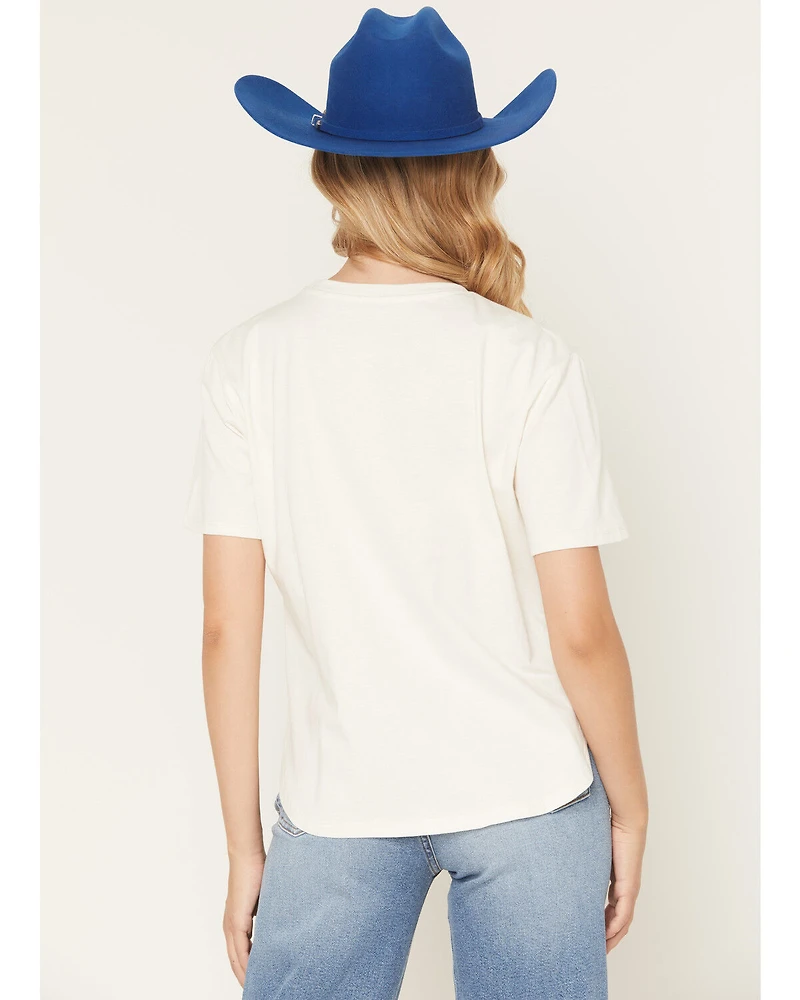 Blended Women's Yee Haw Cowboy Oversized Short Sleeve Graphic Tee