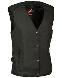 Milwaukee Leather Women's Stud & Wing Embroidered Vest - 4X