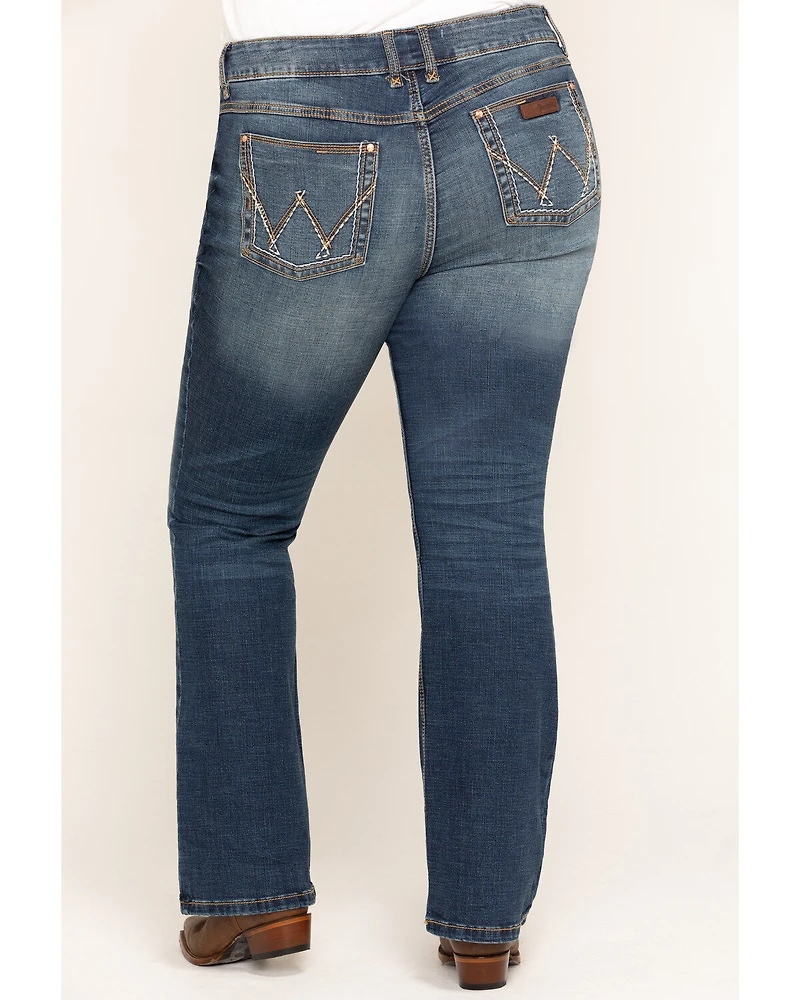 Wrangler Retro Women's Dark Mae Bootcut Jeans - Plus