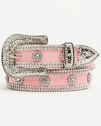 Shyanne Girls' Lucy Embossed Embellished Bling Belt