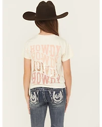 Shyanne Girls' Shoulda Been A Cowgirl Short Sleeve Graphic Tee