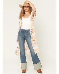 Wild Moss Women's Horse Print Kimono