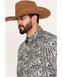 Cody James Men's Mamba Paisley Print Long Sleeve Western Snap Shirt - Tall