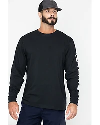 Carhartt Men's Loose Fit Heavyweight Long Sleeve Logo Graphic Work T-Shirt - Big & Tall