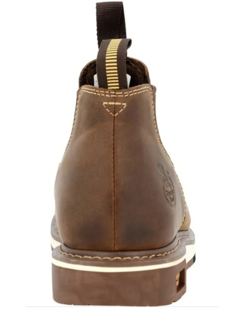 Georgia Boot Men's AMP LT Wedge Chelsea Romeo Work - Round Toe