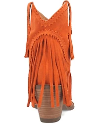 Dingo Women's Fandango Fringe Western Booties - Snip Toe