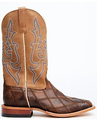 Horse Power Men's Patchwork Western Boots - Broad Square Toe