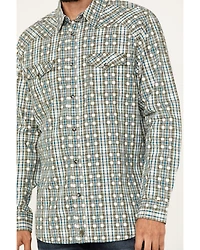 Moonshine Spirit Men's Rough Patch Plaid Snap Western Shirt
