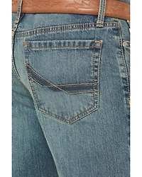 Cinch Men's Medium Wash Relaxed Bootcut Performance Stretch Denim Jeans