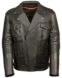 Milwaukee Leather Men's Utility Pocket Motorcycle Jacket - 4X
