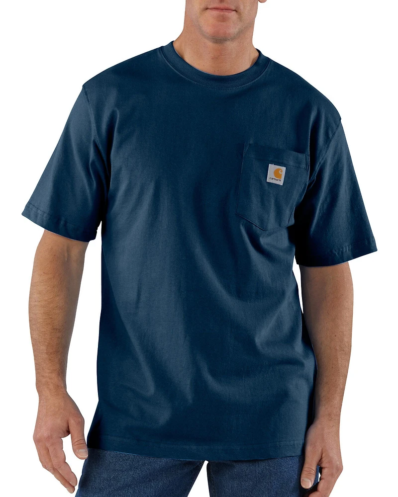 Carhartt Men's Loose Fit Heavyweight Logo Pocket Work T-Shirt - Big & Tall