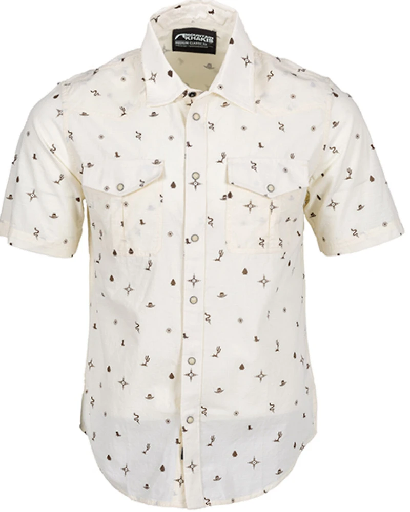 Mountain Khakis Men's Rodeo Printed Short Sleeve Woven Shirt