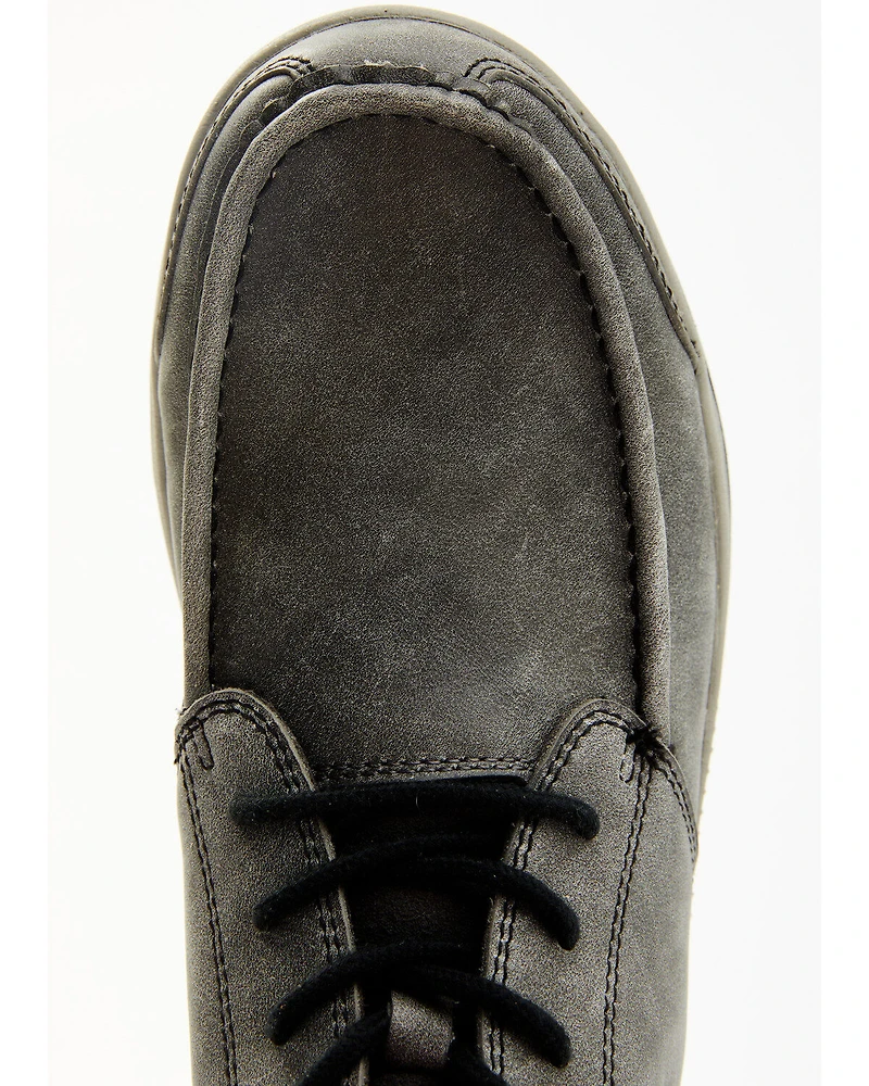 Cody James Men's Trusted Glacier Lace-Up Casual Chelsea Boots - Moc Toe
