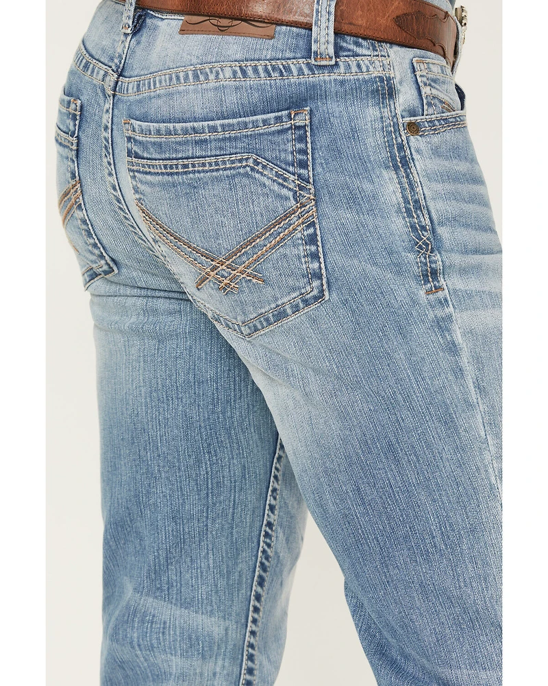 Cody James Men's Montoya Wash Jackson Slim Straight Stretch Denim Jeans