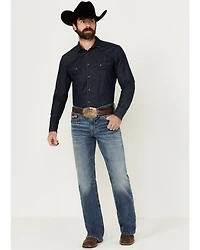 Cody James Men's Bronco Wash Wyatt Slim Bootcut Stretch Denim Jeans