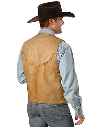 Kobler Raw Edge Leather Vest