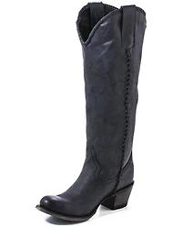 Lane Women's Plain Jane Distressed Round Toe Western Boots