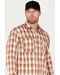 Dickies Men's Temp IQ Plaid Long Sleeve Western Snap Work Shirt