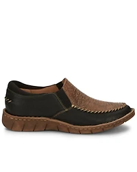Tony Lama Women's Magdalena Print Slip-On Western Shoe - Moc Toe