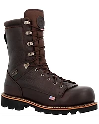 Rocky Men's Rams Horn 8" Waterproof Western Work Boots - Composite Toe