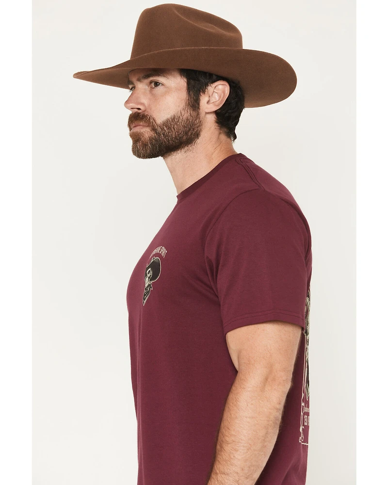 Moonshine Spirit Men's Backwoods Skeleton Short Sleeve Graphic T-Shirt