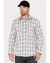Dickies Men's Temp IQ Plaid Long Sleeve Western Snap Work Shirt