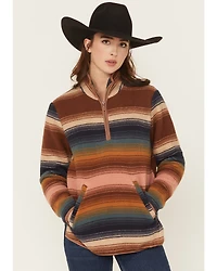Wrangler Women's Striped Sherpa Pullover