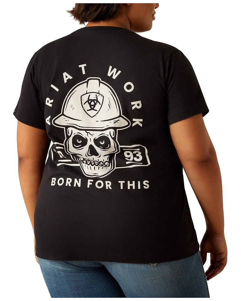 Ariat Women's Rebar Born For This Short Sleeve Graphic Work Tee - Plus