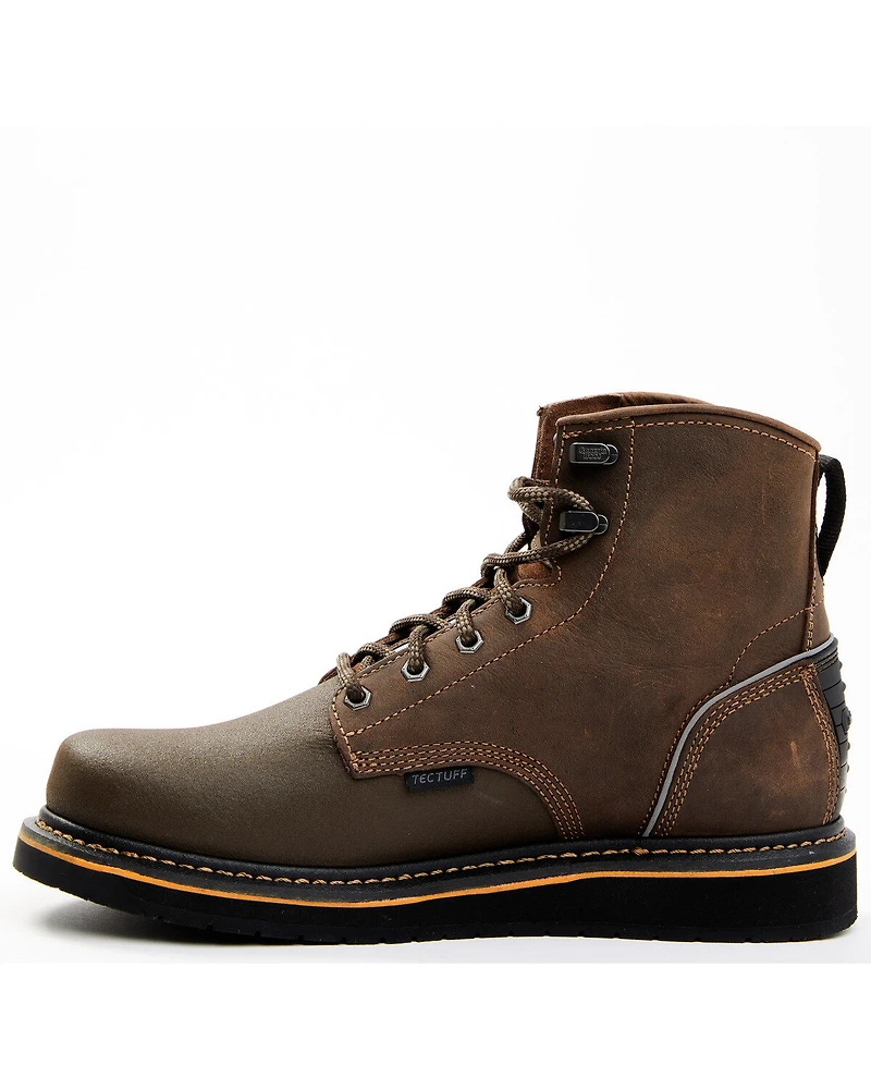 Georgia Boot Men's AMP Light Wedge WP 6" Lace-Up Work Boots - Soft Toe