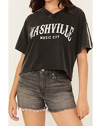 Youth Revolt Women's Nashville Varsity Short Sleeve Graphic Tee