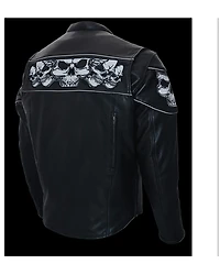 Milwaukee Leather Men's Crossover Scooter Cool-Tec Leather Motorcycle Jacket - 5X