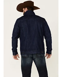 Cody James Men's Coasting Medium Wash Button-Front Unlined Denim Jacket