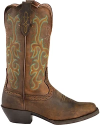 Justin Women's 12" Square Toe Stampede Western Boots