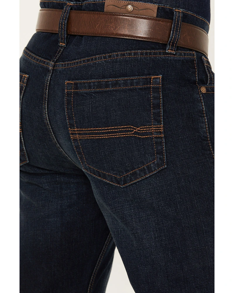 Cody James Men's Reiner Wash Duke Relaxed Bootcut Denim Jeans